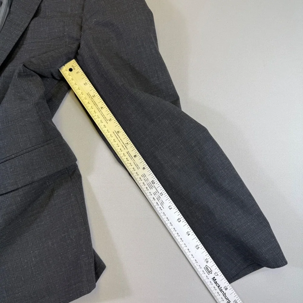 Banana Republic Blazer Mens 40R Grey Slim Fit Marzotto Italian Fabric Sport Coat